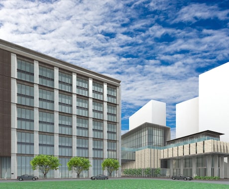 建物外観パース作成致します 建築プレゼンや物件説明に使用するパースを作成致します イメージ1