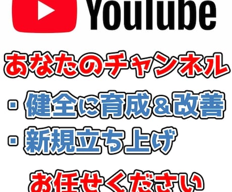 YouTubeでお悩みの方のコンサルします イメージ1