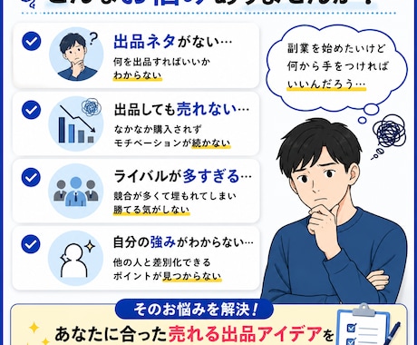 ココナラで売れる出品アイデアを提案します 需要と競合を分析して出品案をご提案します イメージ2