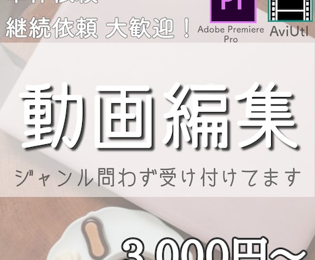 YouTube動画編集致します 男性　女性の2人でやっています様々なテイストに対応出来ます。 イメージ1