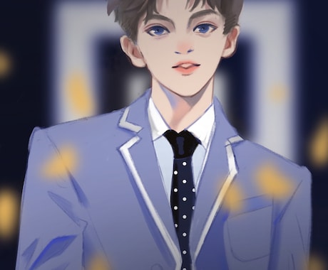 アイドルイラストと似顔絵描きます あなた用イラストを描きます。顔がカコイイです。 イメージ1