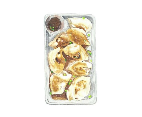 食べ物水彩でイラスト描きます メニューでオススメデザート　飲み物　OK イメージ2