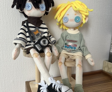 CCDOLL・手作りぬいぐるみを販売します 完全一点もの・即納OK・オッドアイ少年 イメージ2