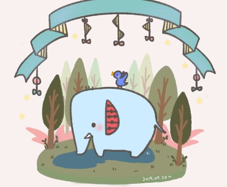 絵本の様な動物のアイコン描きます snsやオリジナルのアイコンを描きます！ イメージ1