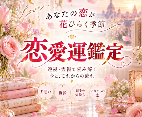 あなたの恋が花ひらく季節を読み解きます イメージ1