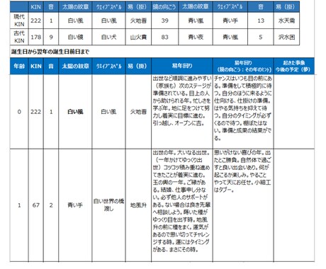 マヤ・易　100年自分年表で未来設計できます マヤ・易　100年自分年表で未来設計してみませんか？ イメージ2