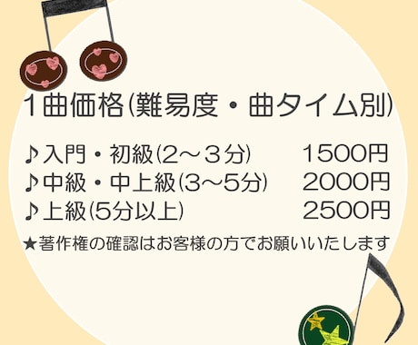 楽譜の清書・浄書・耳コピします 音楽講師ならではの見やすく丁寧な作業でお届けします！ イメージ2