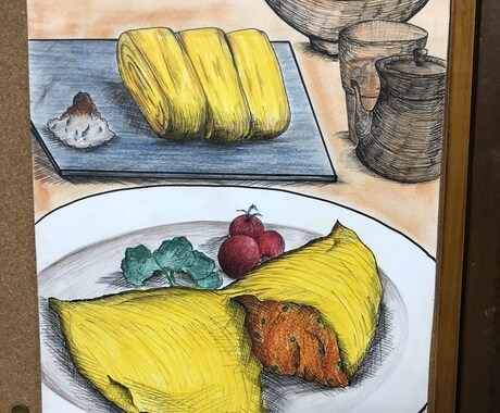 飲食店のメニューのさし絵描きます メニューに彩りを加えます。※見本は描いたら追加していきます。 イメージ2