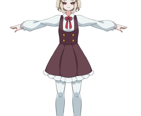 Vtuber様へフルスクラッチ3Dモデルを作ります お一人様ごとに丁寧にヒアリング、相談しながら制作致します。 イメージ2