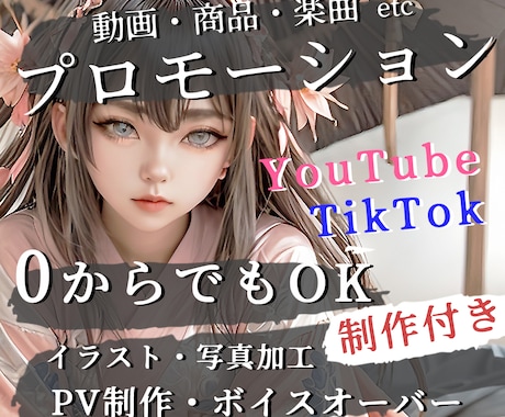 全力で【店舗・商品・楽曲】をプロモーションします 素材「0」からでもOK ／ 魅力が伝わるPR動画も制作可 イメージ1