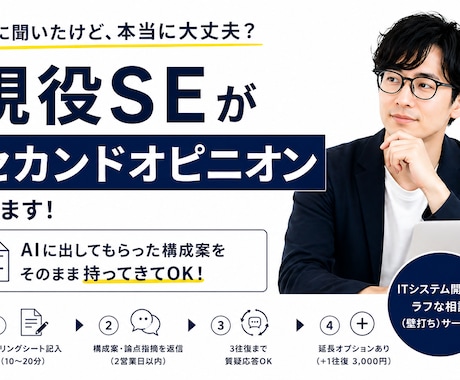 AIへの不安、現役SEがセカンドオピニオンします チャットでOK。初心者の疑問を解決します。 イメージ1
