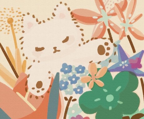 かわいいイラストを描きます 動物や花のイラストが得意です！ イメージ2