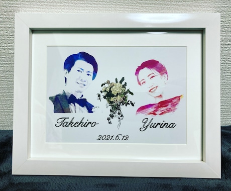 結婚式のウェルカムボードを作成します シンプルでお洒落な作品で、友達と思い出を共有しましょう！ イメージ2