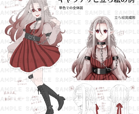 TRPGやIRIAMの立ち絵を制作します 衣装や顔差分まで依頼者様のこだわりを追求します！ イメージ2