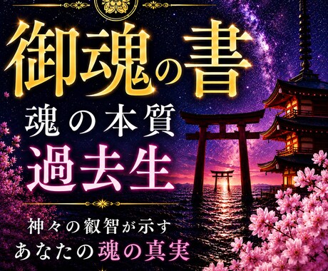御魂の書─魂の本質と使命を神様が読み解きます 魂の本質・使命・過去世を神様が読み解きます イメージ1