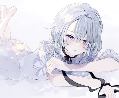 1枚絵、アイコンイラスト制作します 透明感あるイラストを制作いたします イメージ1