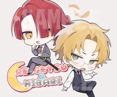 ミニキャライラスト描きます 個人用、グッズなど商用利用可。 イメージ2
