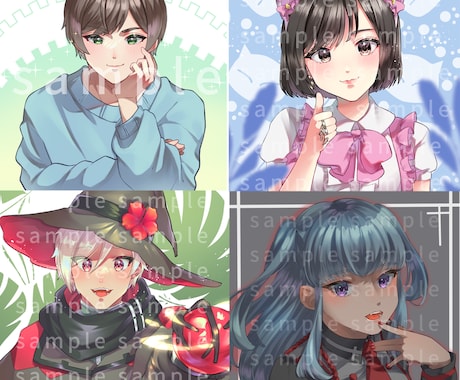 かわいいアイコン描きます かっこかわいいキラキラしたアイコン！ イメージ1