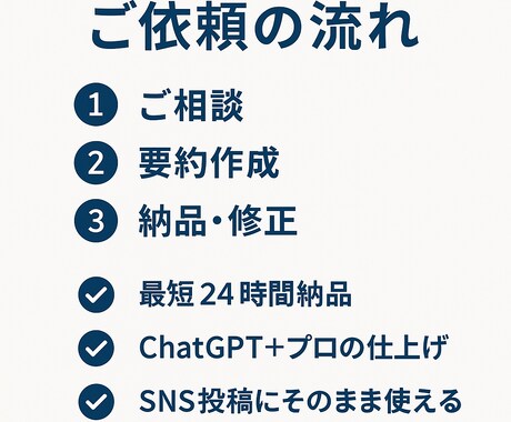 あなたの動画・記事、代わりにわかりやすくまとめます AI×プロの目で仕上げます｜高品質な要約で読者に届く文章を！ イメージ2
