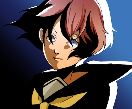 スタイリッシュなキャライラスト・立ち絵を描きます あなたのキャラをシャープで印象的なイラストに仕上げます！ イメージ1