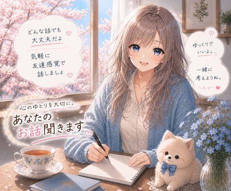 小さなストレス放置しないで!お話聞きます 私と友達感覚で会話してスッキリしよ? イメージ1