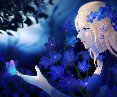 キャラクターの一枚絵制作します 背景も含めたキャラクターの一枚絵を依頼したい方へ イメージ2