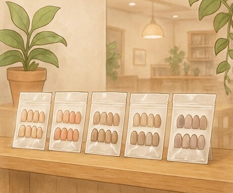 店舗様、イベント用向けにネイルチップを作ります 大量納品可能！お好きなデザインをお選びいだけます。 イメージ1