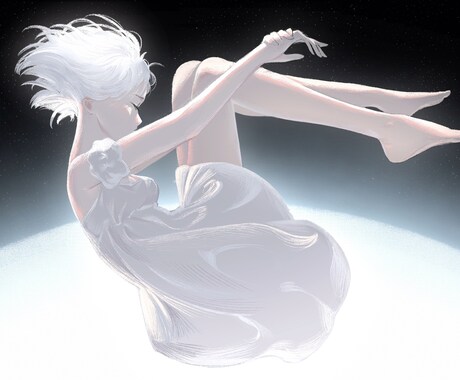 商用OK！超高品質イラスト、サムネなどを描きます 質感のある女性キャラクターの一枚絵を制作します！ イメージ2