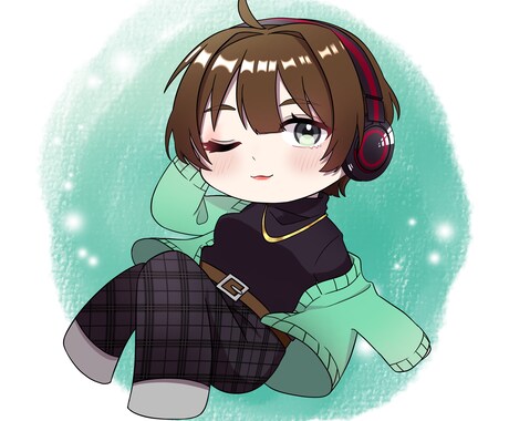 デフォルメのイラストを描きます SNSのアイコンやサムネイルに！ご希望に沿ったミニキャラに！ イメージ1
