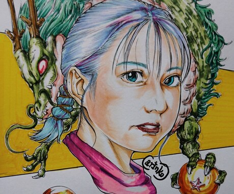 似顔絵はカラーもやっております カラー似顔絵も受け付けております是非 イメージ2