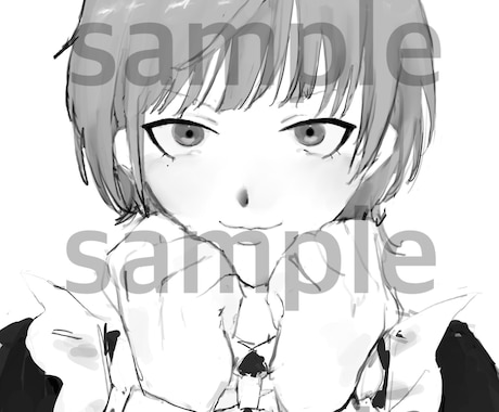 簡易 夢絵 イラストオーダー　承ってます 白黒簡易イラストになっております。 イメージ1