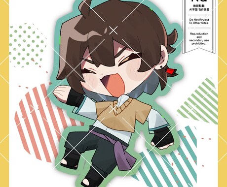 SDイラスト制作します あなただけのアイコン、グッズ用などに！ イメージ2