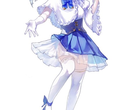 キラキラ透明感な女の子イラストを描きます 唯一無二の塗りであなたの活動を引き立て、応援します！ イメージ1