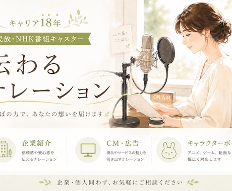 伝わる★ナレーションをお届けします イメージ1