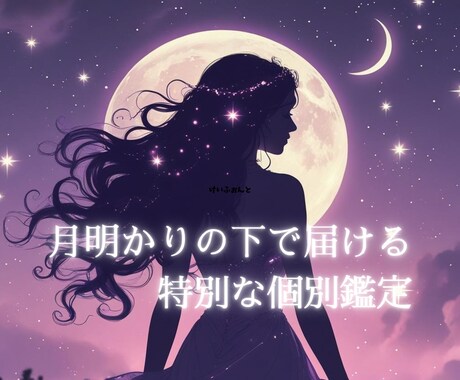 月明かりの下で、あなただけの恋を丁寧に占います あなた専用のオーダー鑑定。自由に話せます イメージ1