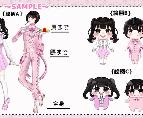 IRIAMで使用できる立ち絵お仕立てします これから活動したいあなたへのお身体お仕立てします！ イメージ1