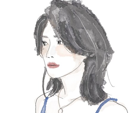 水彩画風の似顔絵お書きします おしゃれで温かみのある似顔絵、イラストをお書きします！ イメージ2