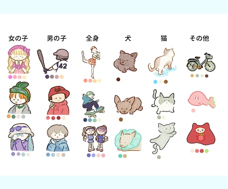 ゆるかわイラストお描きします イメージ1