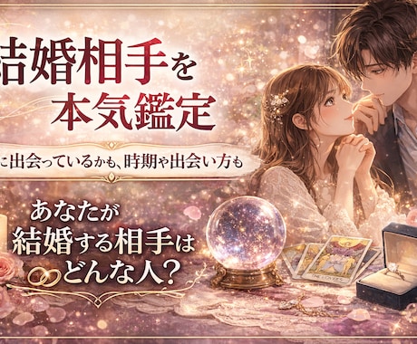 24時間以内回答〜タロット1枚引き恋愛鑑定します もう出会ってる？結婚する相手は誰？時期や出会い方まで本気鑑定 イメージ1