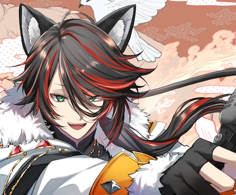 イケメン特化配信イラスト制作します 自分だけのイラストでファンが増える楽しい配信活動をサポート！ イメージ2