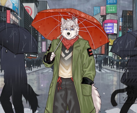 獣人・ケモノ特化/MV用一枚イラスト描きます イメージ1