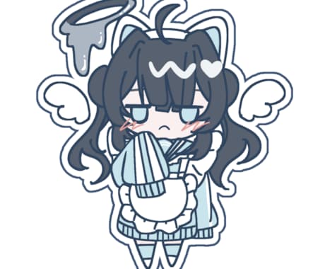 ふんわり可愛いSD・ミニキャライラストを制作します イメージ1