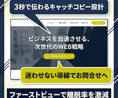 格安なのに高品質｜集客できるホームページ作成します 歴17年｜実績200件以上｜マーケ視点で制作するサービスです イメージ2