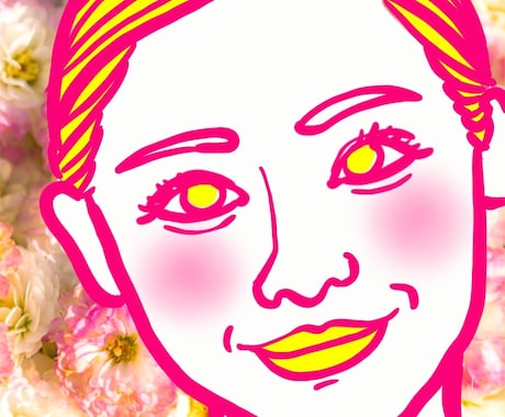 アイコンにおすすめ！！「顔面似顔絵」描きます 「変えたいな〜」と思ったら！すぐ変えちゃいましょ♪ イメージ2