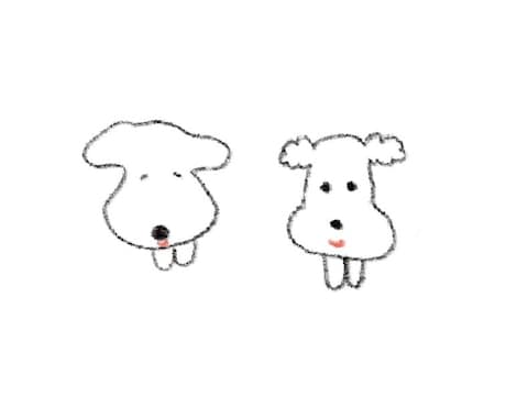 わんちゃんをチャーミングに描きます 細やかなヒアリングで、その子らしくチャーミングに描きます. イメージ1