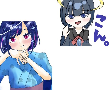 やさしい雰囲気のイラスト描きます やさしい雰囲気のイラスト描きます｜SNSアイコン・個人鑑賞用 イメージ2