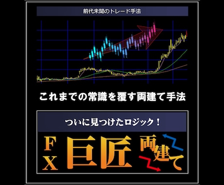 FXの効果的な巨匠 両建て手法をお教えします これまでの常識を覆す両建て手法！ついに見つけたロジック！ イメージ1
