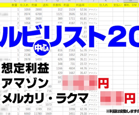 アマゾン・メルカリ・ラクマのヘルビ200伝えます リサーチの時間短縮！　回転のいい仕入れを！ イメージ1