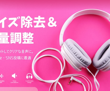 YouTube音声のノイズ除去＆音量調整します 雑音をカットしクリアな音声に！SNS投稿にも最適！ イメージ1