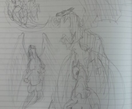 ドラゴンのイラストお描きします かっこいいドラゴンをお描きします。 イメージ1